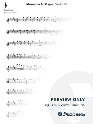 Minuet in G Major, WoO 10 - Beethoven