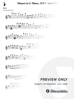 Minuet in G Minor, BWV Anh.115 - Bach