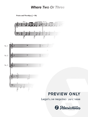 Where Two Or Three (Unison choir)