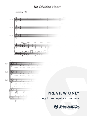 No Divided Heart (Unison choir)