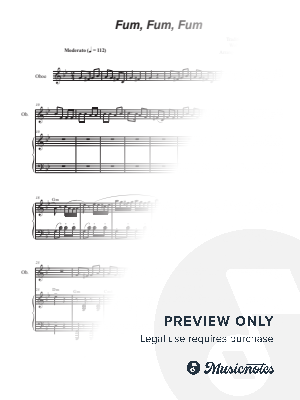 Fum, Fum, Fum (Oboe solo and Piano)