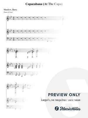 Copacabana (At The Copa) (Piano & Vocal) - Manilow, Barry
