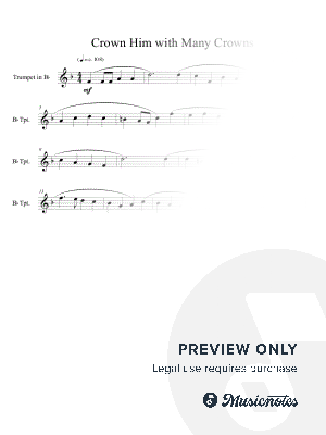 Crown Him with Many Crowns (trumpet solo) by Ben Dockery - Sheet Music
