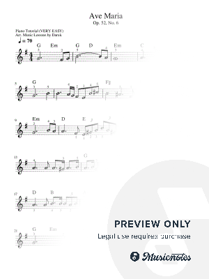 Ave Maria (Franz Schubert) [very easy]