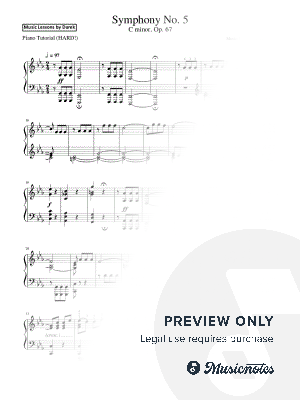 Symphony No. 5 in C Minor (Ludwig van Beethoven) [hard]