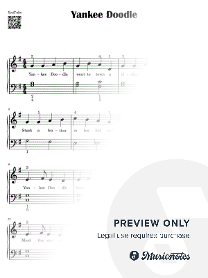 Yankee Doodle I Easy Piano Tutorial Sheet Music for Beginners I Slow I Nuty