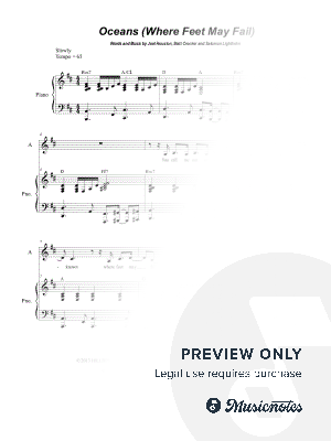 Oceans (Where Feet May Fail) (Duet for Soprano and Alto solo) by Stephen DeCesare - Sheet Music
