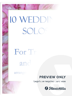 10 Wedding Solos for Trumpet with Piano Accompaniment by B. C. Dockery - Sheet Music