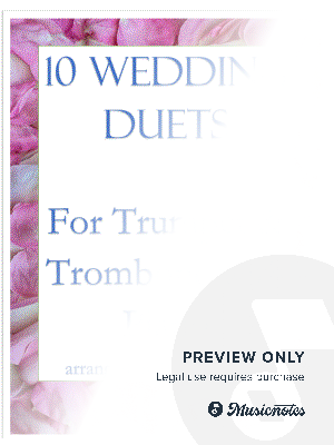 10 Wedding Duets for Trumpet and Trombone with Piano