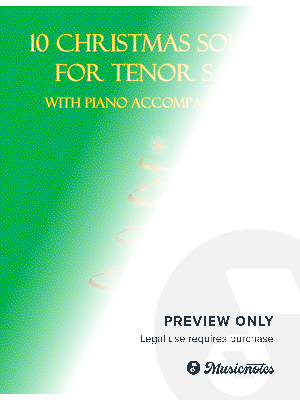 10 Christmas Solos for Tenor Sax (with piano accompaniment) vol. 1 by B. C. Dockery - Sheet Music