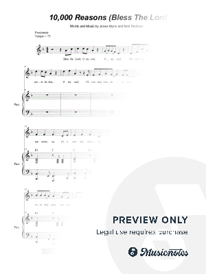 10,000 Reasons (Bless the Lord) (Vocal solo)