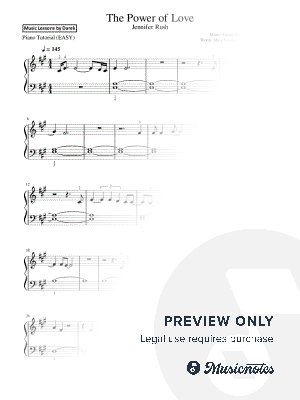 The Power of Love (Jennifer Rush) [easy]