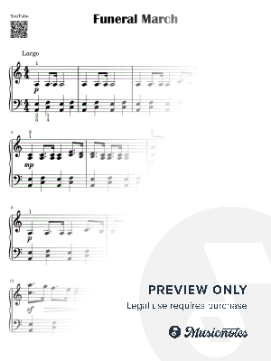 Funeral March I Chopin I Easy Piano Tutorial Sheet Music for Beginners I Slow I Nuty