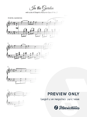 In the Garden (with Chopin's Nocturne in E-flat, Late Intermediate)