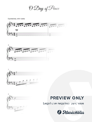 O Day of Peace (Late Intermediate)