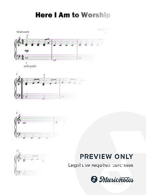 Here I Am to Worship (Late Beginner)