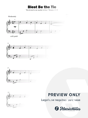 Blest Be the Tie (Early Intermediate)