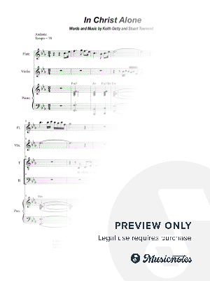 In Christ Alone (Duet for Tenor and Bass solo) by Stephen DeCesare - Sheet Music