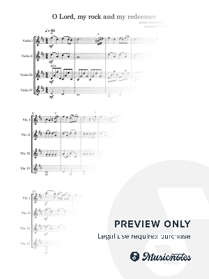 O Lord, My Rock and My Redeemer by Madalina Dirlea - Sheet Music