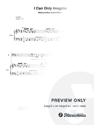 I Can Only Imagine (SAB)
