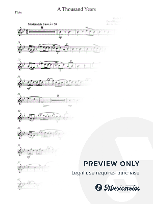 A Thousand Years - Christina Perri (Advanced Flute)