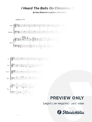 I Heard the Bells on Christmas Day (Woodwind Quartet and Piano)