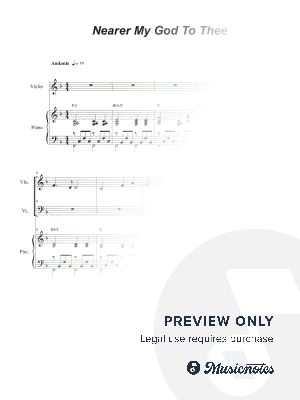 Nearer My God To Thee (Duet for Violin and Cello)