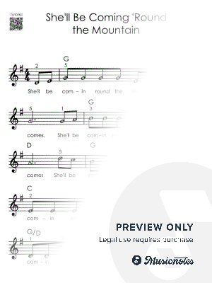 She'll Be Coming 'Round the Mountain I Piano Tutorial Easy Sheet Music with Letters