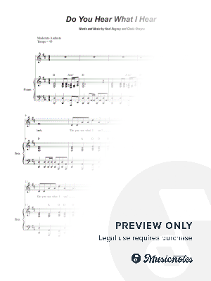 Do You Hear What I Hear? (Vocal solo)