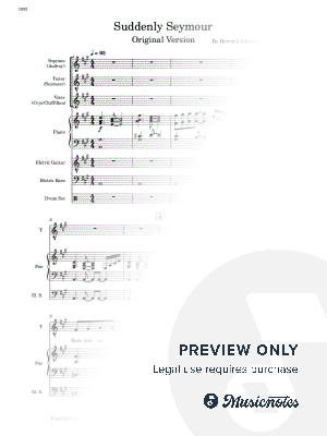 Suddenly, Seymour - Original Version (Full Score and Parts) by Sheet Music To Play Editions - Sheet Music