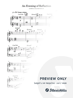 An Evening of Reflection by Joseph Nimoh - Sheet Music