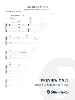 Amazing Grace (played with Natural Harmonics)