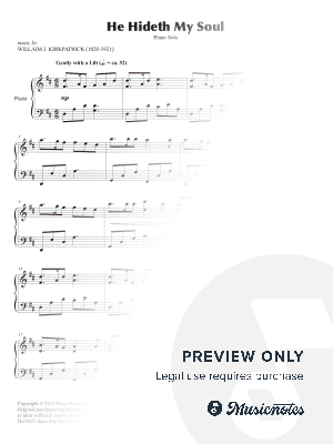 He Hideth My Soul (Solo Piano)