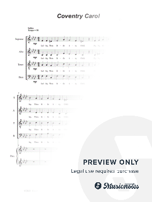 Coventry Carol (Vocal Quartet - (SATB)