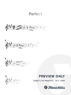 Perfect by Ed Sheeran (Easy Violin Sheet Music)