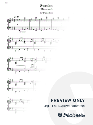 Sweden - Piano Solo (Full Score)