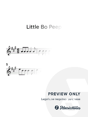 Little bo peep (EASY VIOLIN)