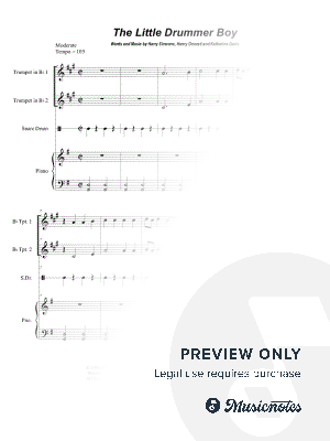 The Little Drummer Boy (Duet for Bb-Trumpet)