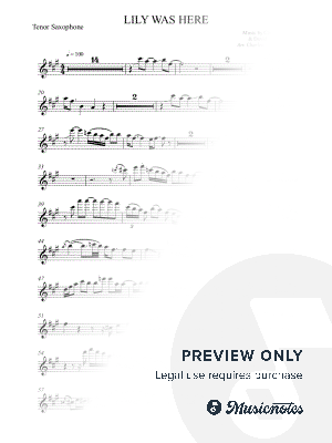 Lily Was Here - Candy Dulfer (Advanced Tenor Saxophone)