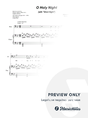 O Holy Night (with "Silent Night" - SAB)