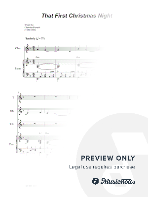That First Christmas Night (Duet for Soprano and Tenor solo)