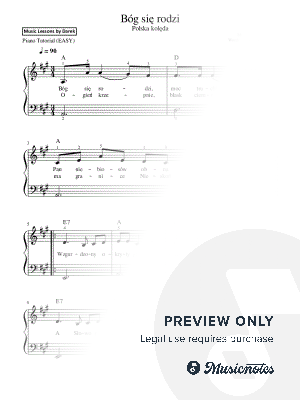 Bog sie rodzi / God Is Born (Polish Christmas Carols) [easy]