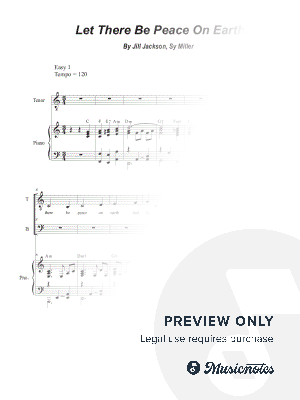 Let There Be Peace on Earth (2-part choir - (TB)