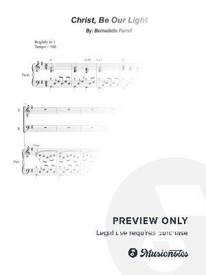 Christ, Be Our Light (SATB) by Stephen DeCesare - Sheet Music