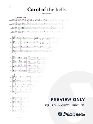 Carol of the Bells - Pentatonix style - Brass Quartet