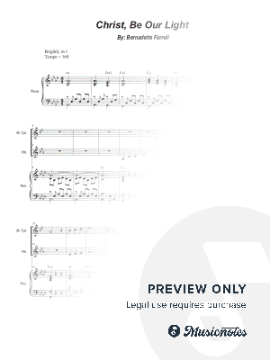 Christ, Be Our Light (Duet for Bb-Trumpet and French Horn)