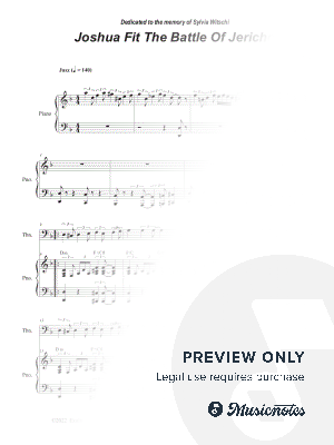 Joshua Fit The Battle Of Jericho (Trombone solo and Piano)