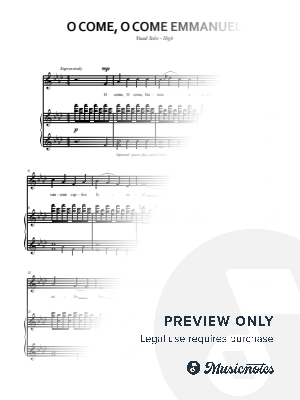O Come, O Come, Emmanuel (Vocal Solo - High)