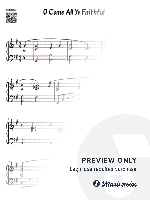 O Come All Ye Faithful I Adeste Fideles I Medium Jazz Piano Christmas Sheet Music I TUTORIAL