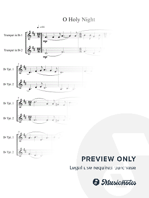 O Holy Night trumpet duet